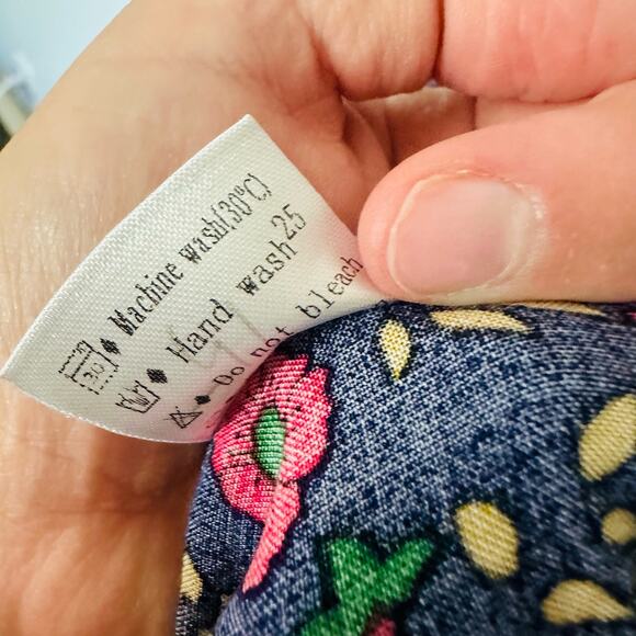 FASHION Multicolored Floral Print V-Neckline Side Slit Tropical Maxi Dress SizeL - Picture 11 of 13